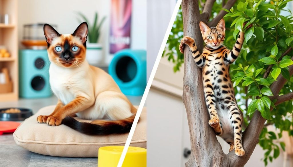 Siamese vs. Bengal cat care