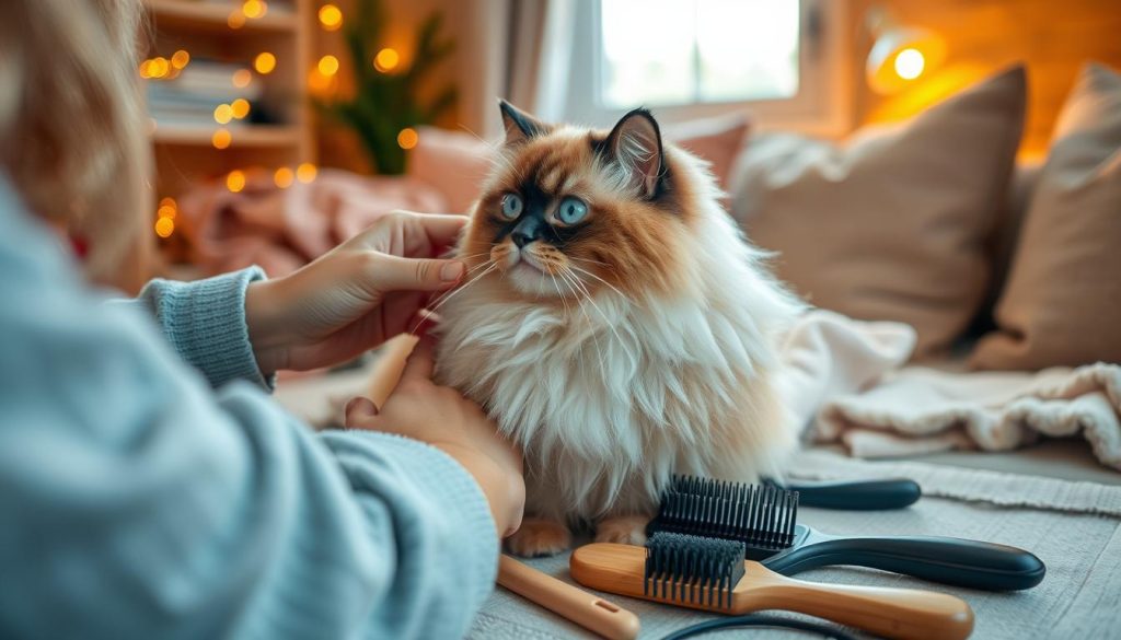 indoor cat grooming